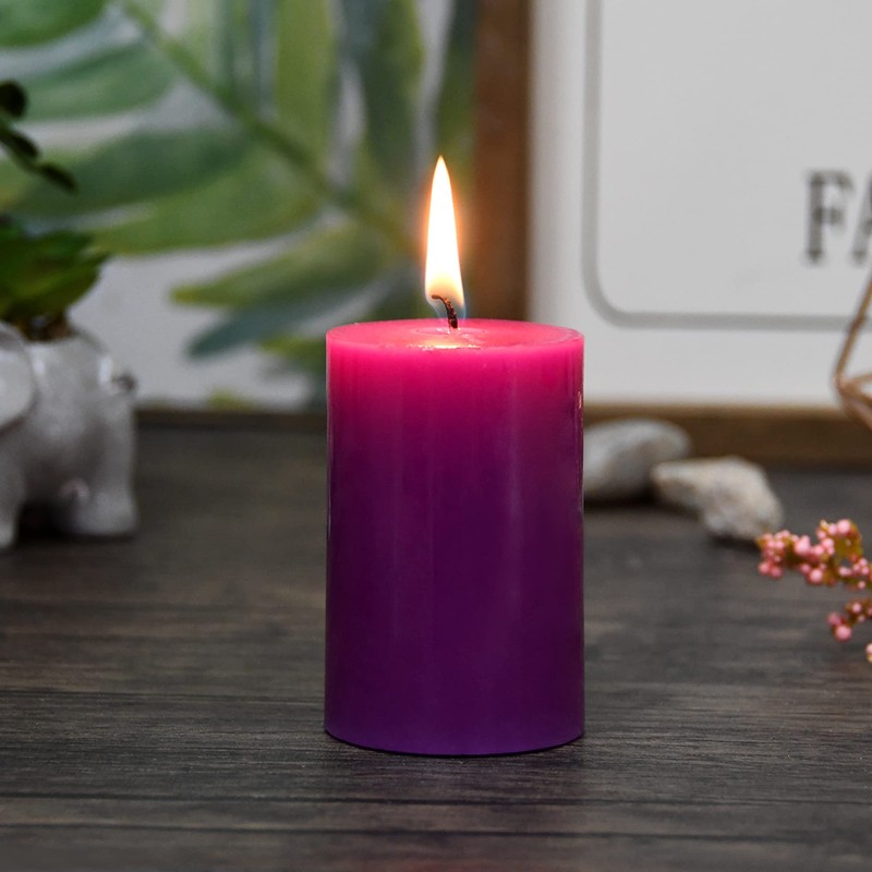 Jeco “2” Diameter by 3” Purple Pillar Candle,CPZ-2310