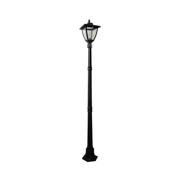 Nature Power 74-Inch Bayport Solar Charged Lamp Post with Super Bright Natural White LEDs