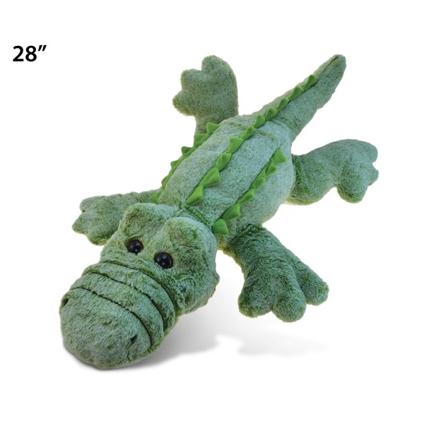 DolliBu Plush Alligator Stuffed Animal Pillow Size - Super Soft