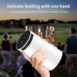 Projector 4K Decoding 120 ANSI 2.4G+5G WiFi Keystone Correction Portable Projector for Android 11 Up to 130inch Large Screen for Office Home Theater Phone