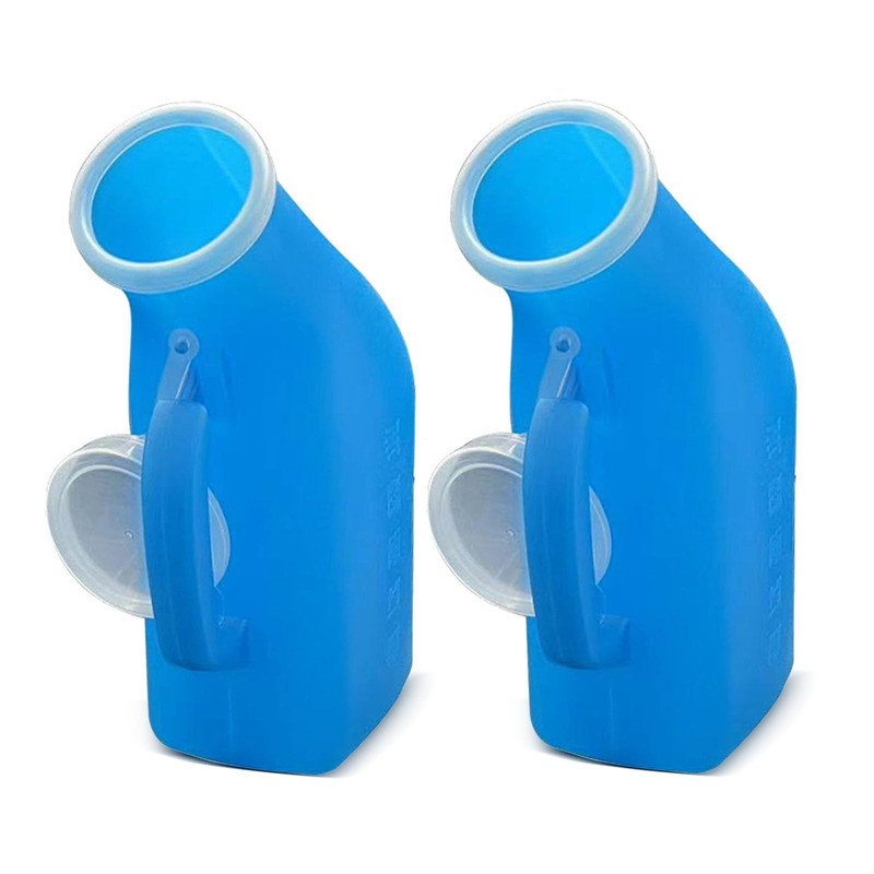 Urinal Bottle, 2Pack Male Portable Travel Pee Bottles, 1200ml Spill