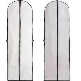 Wedding dress garment bag, suit bag garment bags waterproof, garment bag suit long with zipper, for suits dresses, 2pack