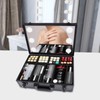 CeRaBuRET Large Makeup Train Case, Cosmetic Organizer Box with Lights