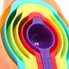 CENPEK 6Pcs Rainbow Measuring Spoon Set,Stackable Combination Measuring Cup Tools,