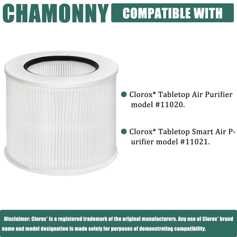 CHAMONNY 12020 Filter Replacement, Compatible with Clorox 11020 & 11021