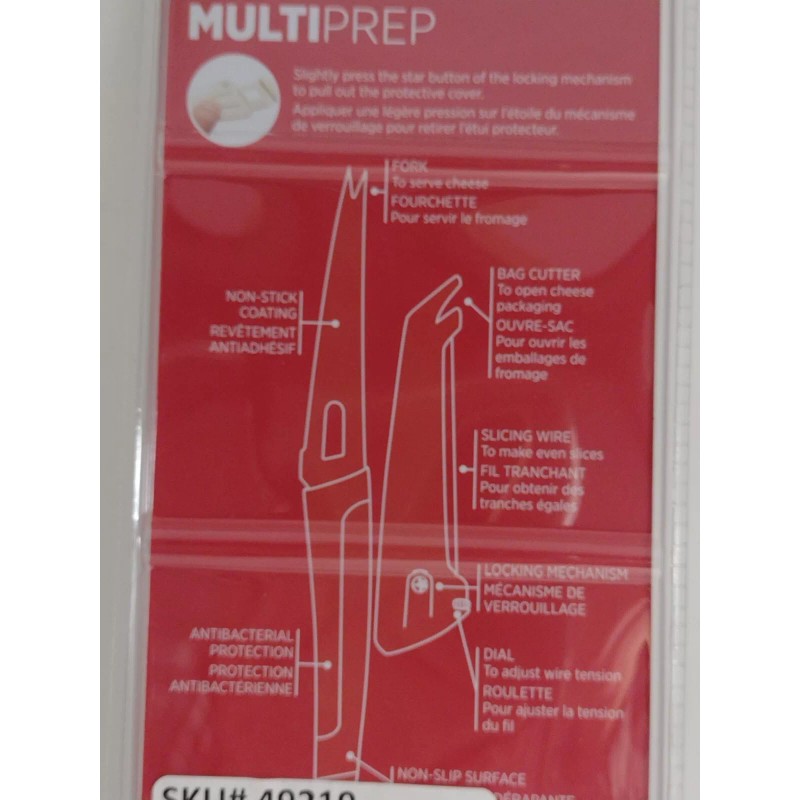 Starfrit Multiprep Knife Cheese Knife New Sealed 4.5'' Kitchen White