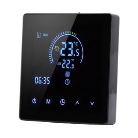 Smart Thermostat, LCD Touch Screen Programmable Digital Thermostat for Electric Floor Heating Systems, APP Control Indoor Constant Temperature Controller for Home, Office, Hotel