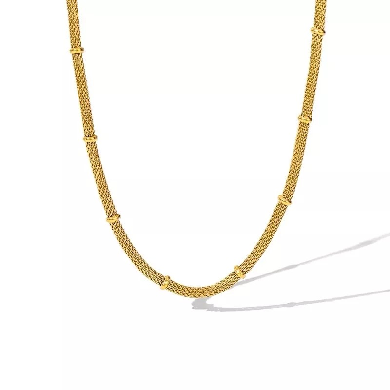 ZARD Mesh Chain Station Necklace