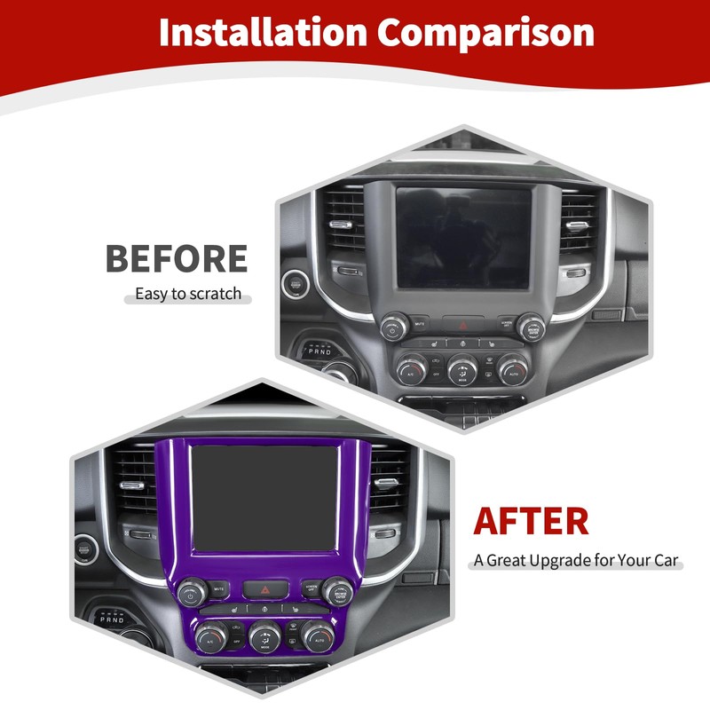 RT-TCZ for RAM Center Dash Radio Cover Trim for Dodge