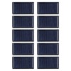Garosa 10pcs 5V 300MA 0.15W Polysilicon Small Solar Cell DIY
