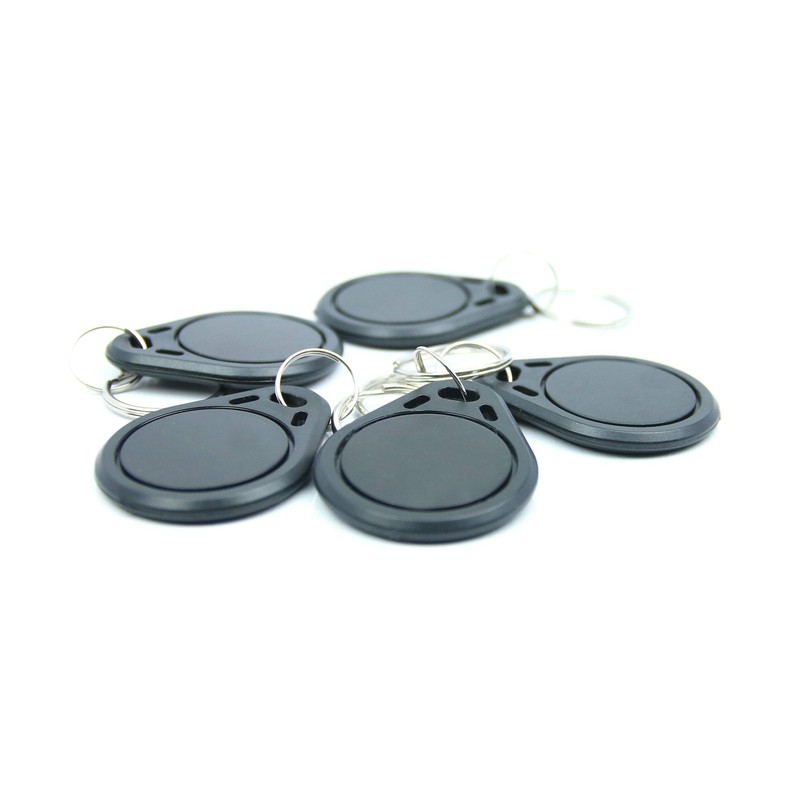 NFC Keyfobs, 40x32mm, 924 Byte, black, optimal for contact data/smartphone
