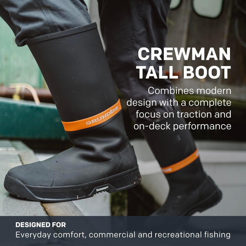 Grundéns Crewman Tall Boot, Anchor, 12