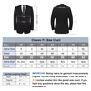 P&L Men's Suit 3 Piece Classic Fit Suit Jacket &