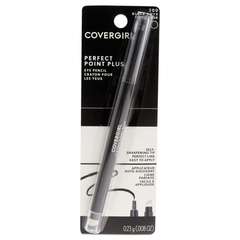 COVERGIRL Perfect Point Plus Eyeliner Pencil, Black Onyx Pack of