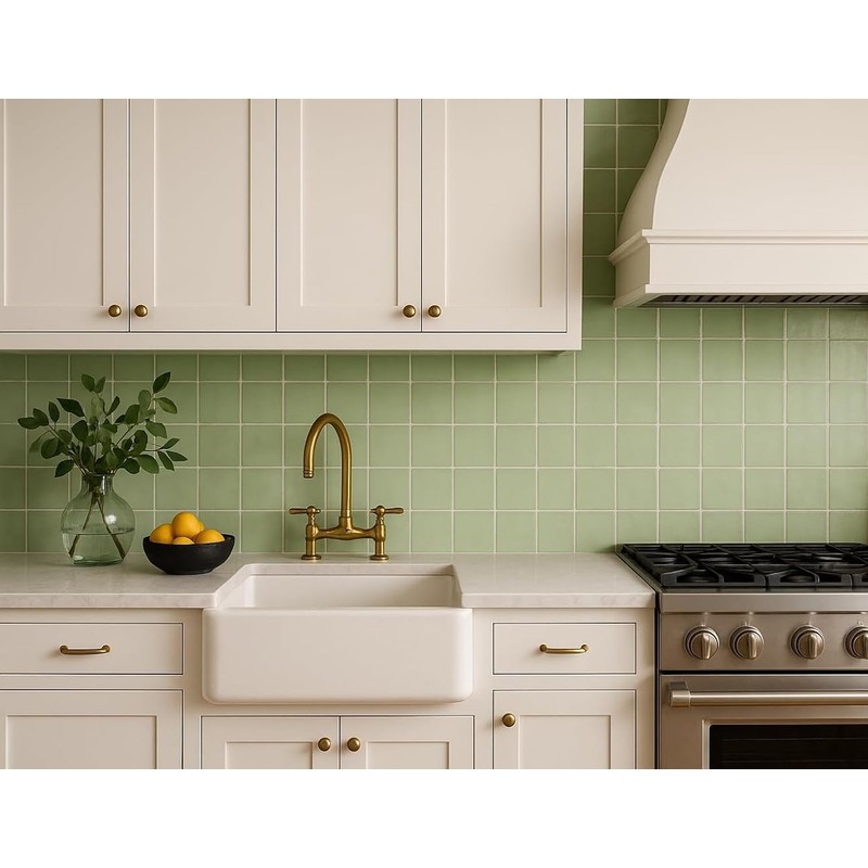 Tenedos 4.25 Inch Glossy Ceramic Tile – Box of 10