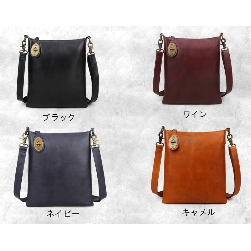Kimura Kobo 001 Men's Shoulder Bag, Cross-body Zippered Bag, Genuine