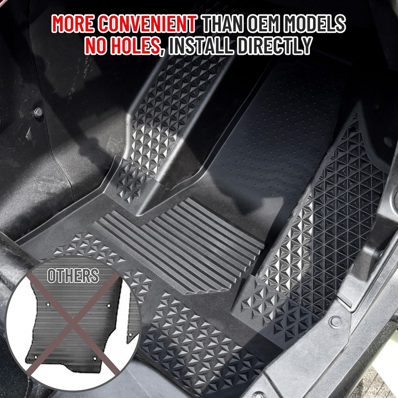 SAUTVS Front Floor Mats for Honda Talon 1000X-4 1000R-4 1000XS-4