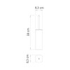 Gedy Jack Toilet Brush Holder, Chrome