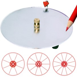YUYAKESHI Turntable Roulette Lottery Props Horizontal Game Rotating Omikuji Game Flat Lay DIY Lottery Desktop Toy (Stainless Steel Plate)