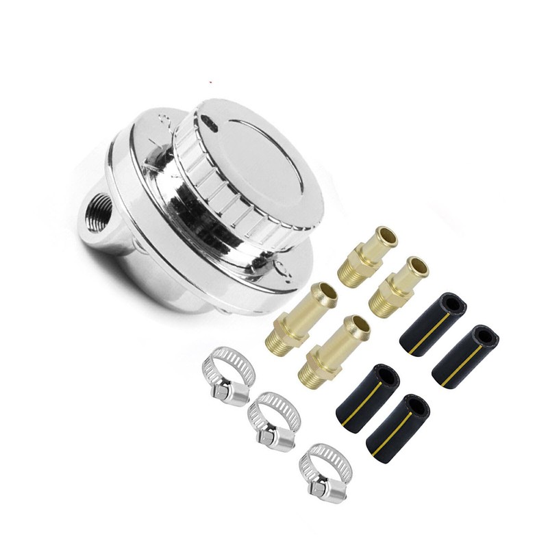 tieedhfu 1-5 Psi Adjustable Fuel Pressure Regulator Fuel Pressure Regulator