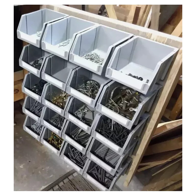 Storehouse 20 Bins Rail Mount Stackable Parts Storage Organizer Shop