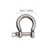 Kichvoe 4pcs Durable Metal Shackles Horseshoe D Shaped Design Easy