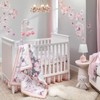 Lambs & Ivy Signature Botanical Baby Pink Floral Nursery Lamp