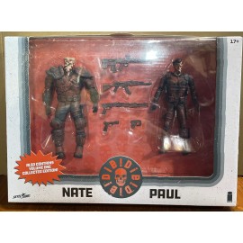 Skybound Die! Die! Die! Bloody Nate & Paul Action Figures With Volume 1 Paperback “E”