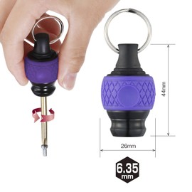 VESSEL QB-22V Ball Grip Quick Catcher (Purple) Bit Holder