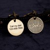 Placas grabadas para perros y gatos, Medallones redondos para collar