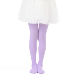 Paralinda Girls Semi-Opaque Tights 50 Den (4-6, Purple)