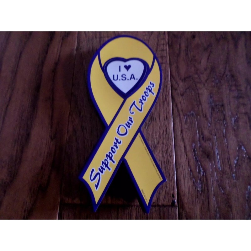 Eagle Crest U.S MILITARY SUPPORT OUR TROOPS PATRIOTIC MAGNET 8"