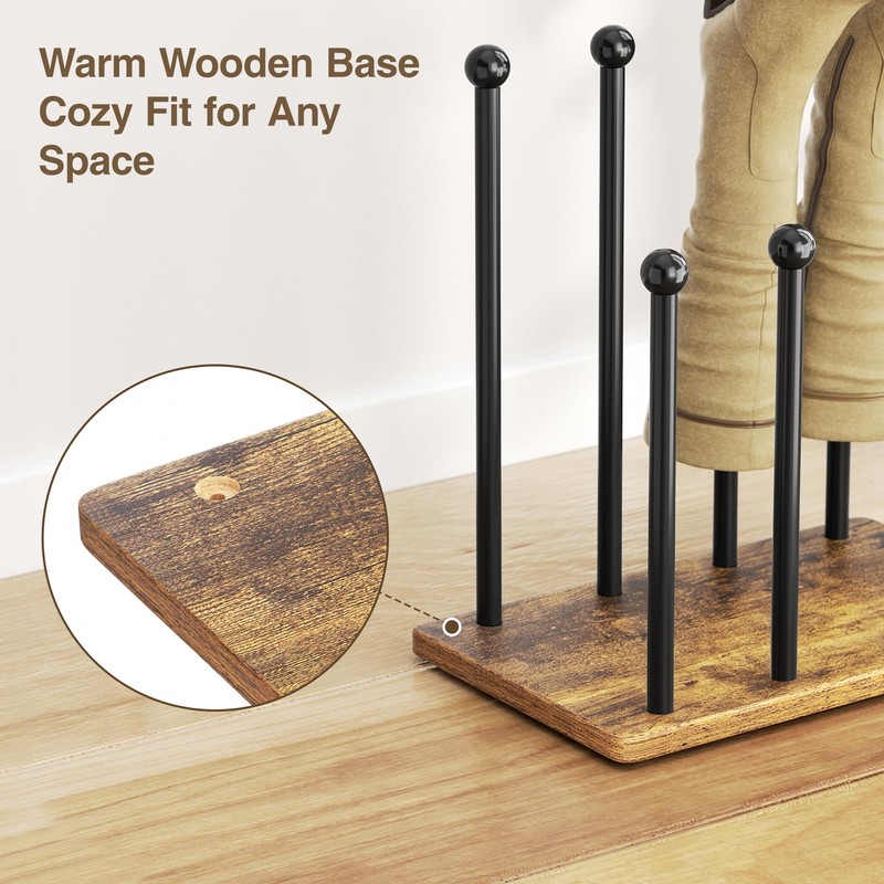 pickpiff Boot Rack 8-Pair Shoe Organizer Tall 16.4'' Free Standing