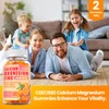 Calcium Magnesium Zinc Gummies with D3 &B6 &K2,1000mg Calcium Gummies