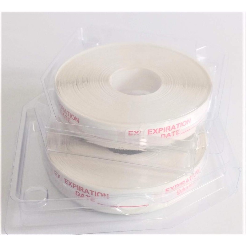 Expiration Date Labels (1000, 2-500 Rolls)