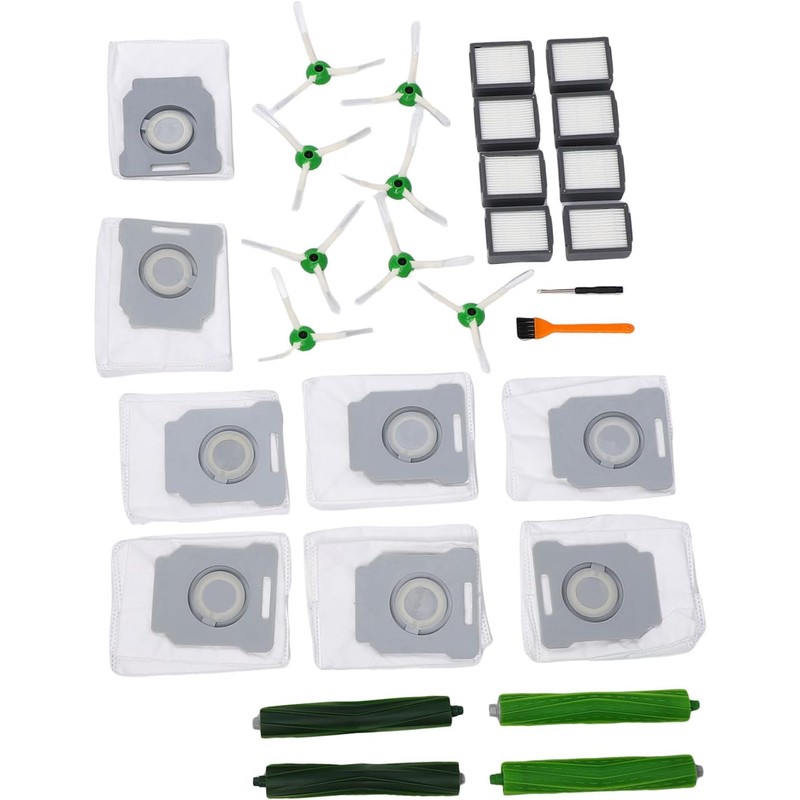 WALFRONT Piezas de Repuesto para Aspiradora Robot, Kit de Goma