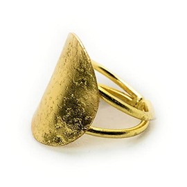 Vestopazzo DD15029S Adjustable Ring 2 Wires Round Brass, unica, Brass