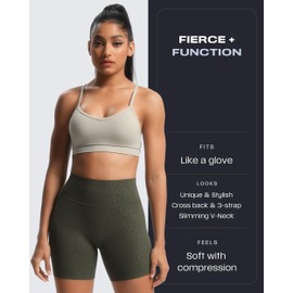 Aoxjox - brasier deportivo para mujer, sin mangas para yoga, de bajo impacto, Mink, L