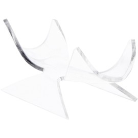Plymor Clear Acrylic Fossil, Mineral or Crystal Display Holder Stand, 1.75" H x 3.875" W x 2.375" D