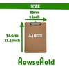 Clipboards A4 Pack of 6 Wooden Low Profile Perfect for