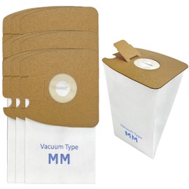 10 Pack MM Vacuum Bags for Sanitaire S3680 & SC3680 Canister Vacuums & Eureka Mighty Mite 3670 3680 4100 4300 5180 Series Canisters, Model 60297A, 60295A, 60295B, 60295C, 60296C, 63253A