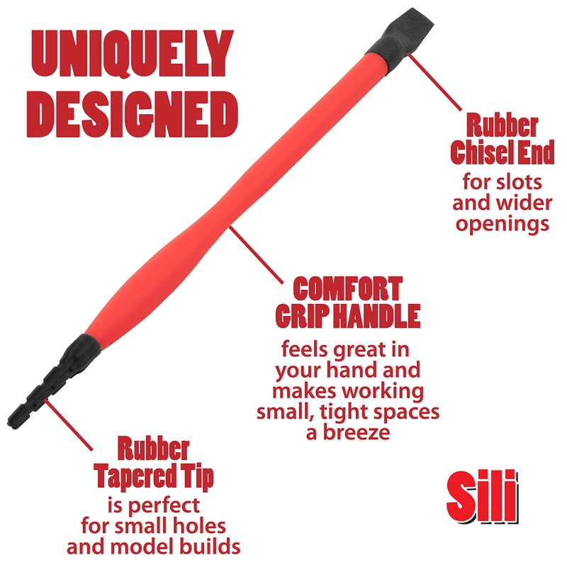 Sili Stick Dual Profile Brush Pack for Applying Glue to