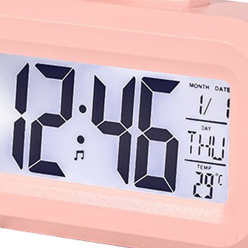 Pssopp Cute Digital Alarm Clock, Desk Shelf Clocks, Cute Electronic