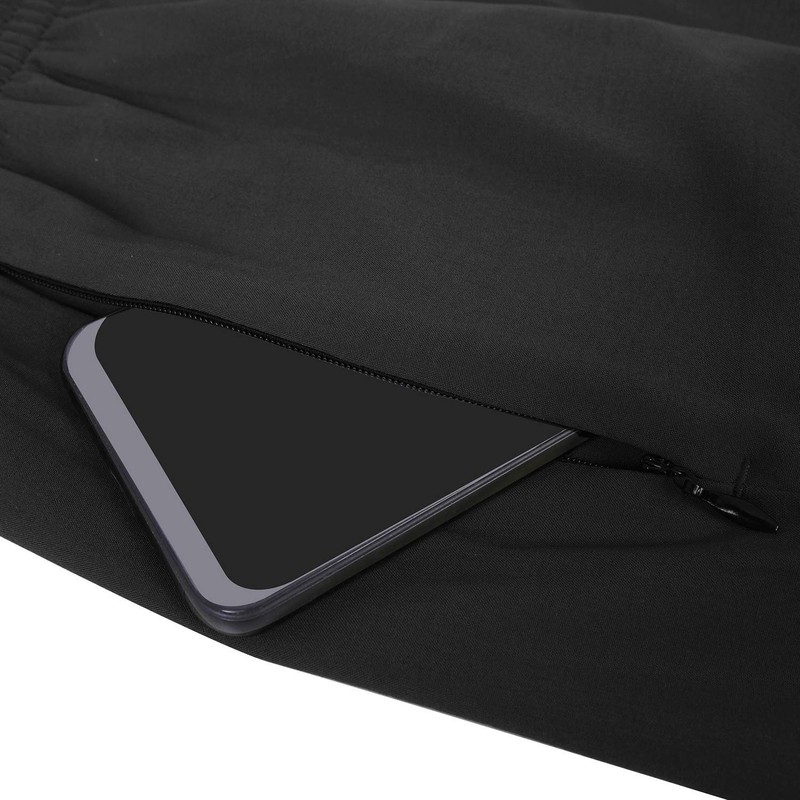 Men's Sports Shorts, Quick-Drying Shorts with Zip Pockets, darkgray