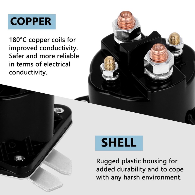 IFYKIM Dump Trailer Solenoid 12V 4 Terminal, Replacement for Intermittent