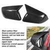 1 Pair Carbon Fiber Mirror Covers Ox Horn Style Car