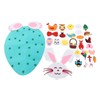 Toddler DIY Felt Rabbit Set Wall Hanging Bunny Crafts Ornaments