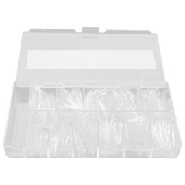 Healvian Diy Home Salon Manicure 500pcs Full Cover Almond Acrylic Nails Tips Japanese Design for Elegant Look