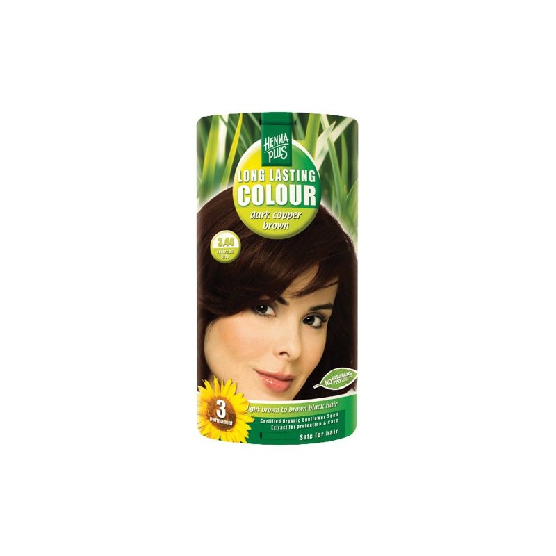 Hennaplus Long Lasting Colour Dark Copper Brown 3.44
