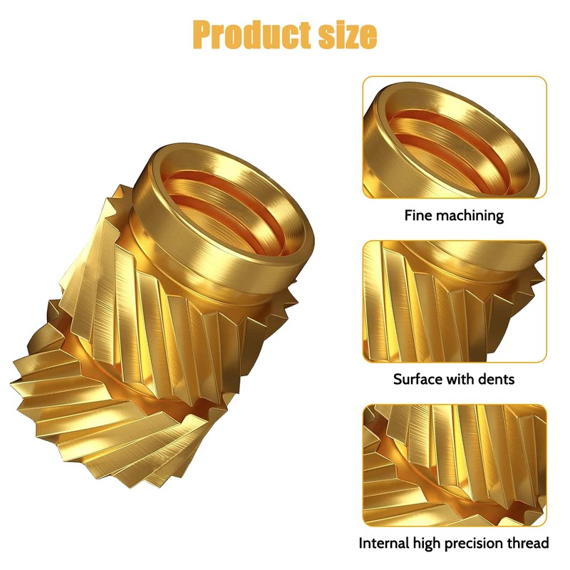 Youery Pack of 300 Threaded Inserts, M2 M2.5 M3 M4